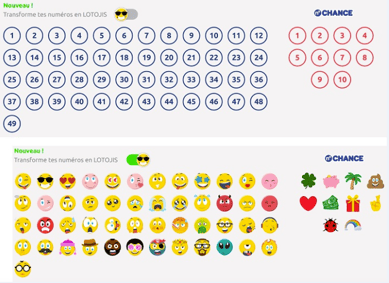 Jeux de hasard emoticones